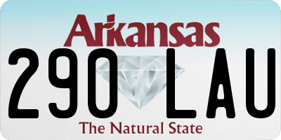AR license plate 290LAU