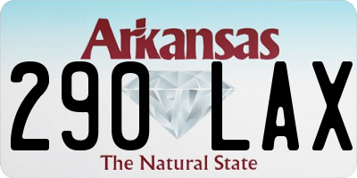 AR license plate 290LAX