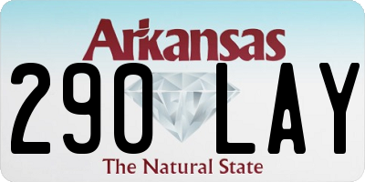 AR license plate 290LAY