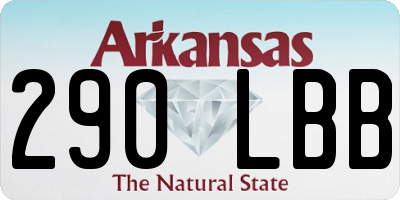 AR license plate 290LBB