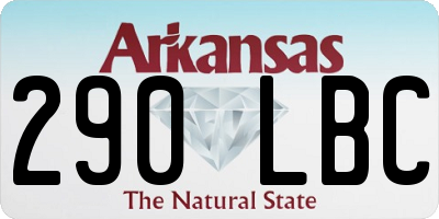 AR license plate 290LBC