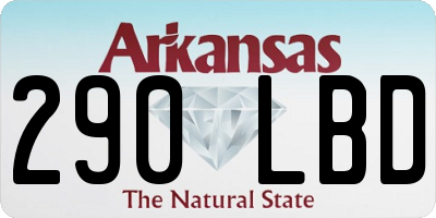 AR license plate 290LBD