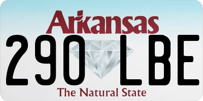 AR license plate 290LBE
