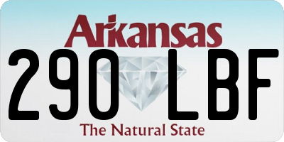 AR license plate 290LBF