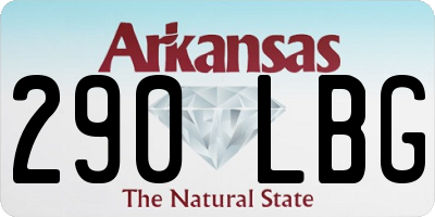 AR license plate 290LBG
