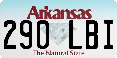 AR license plate 290LBI