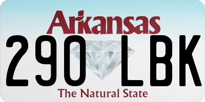 AR license plate 290LBK