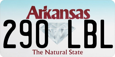 AR license plate 290LBL