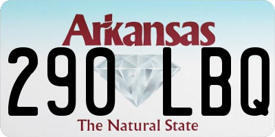 AR license plate 290LBQ