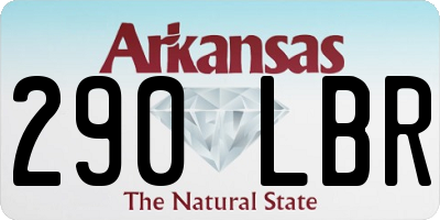 AR license plate 290LBR