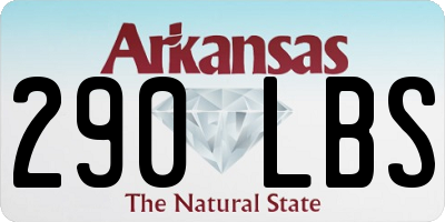 AR license plate 290LBS