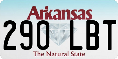 AR license plate 290LBT