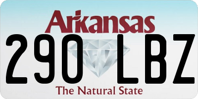 AR license plate 290LBZ
