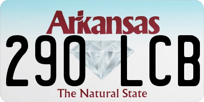 AR license plate 290LCB