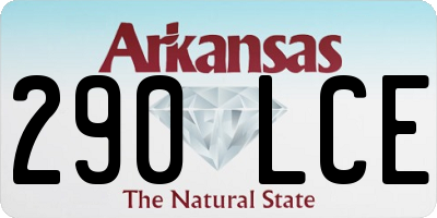 AR license plate 290LCE