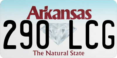AR license plate 290LCG