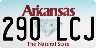 AR license plate 290LCJ