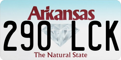 AR license plate 290LCK