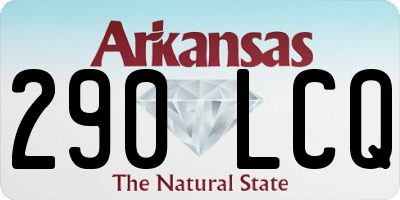 AR license plate 290LCQ