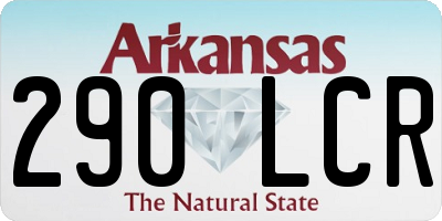 AR license plate 290LCR