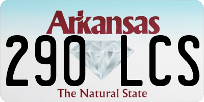 AR license plate 290LCS