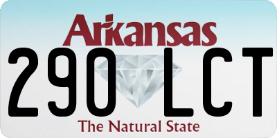 AR license plate 290LCT