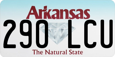 AR license plate 290LCU