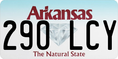 AR license plate 290LCY