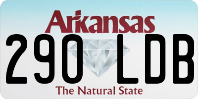 AR license plate 290LDB