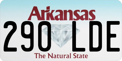 AR license plate 290LDE