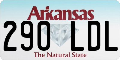 AR license plate 290LDL