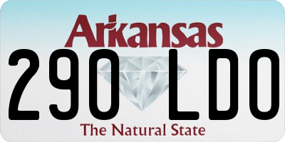 AR license plate 290LDO