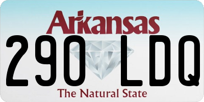 AR license plate 290LDQ