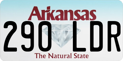AR license plate 290LDR