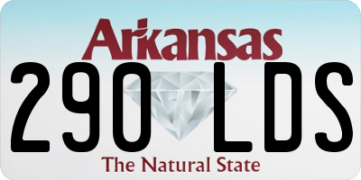AR license plate 290LDS