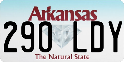 AR license plate 290LDY