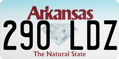 AR license plate 290LDZ