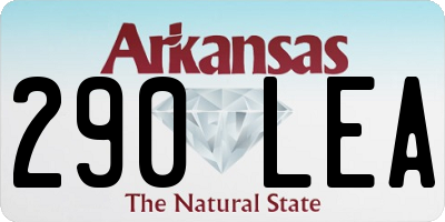 AR license plate 290LEA