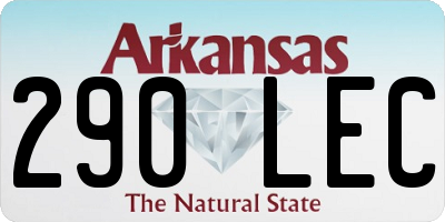 AR license plate 290LEC