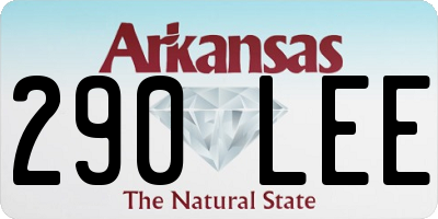 AR license plate 290LEE