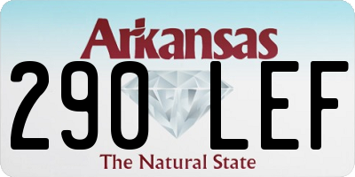 AR license plate 290LEF