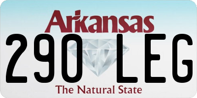 AR license plate 290LEG