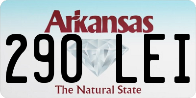 AR license plate 290LEI
