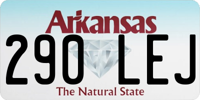 AR license plate 290LEJ