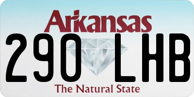 AR license plate 290LHB