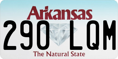 AR license plate 290LQM