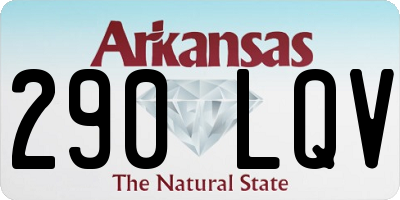 AR license plate 290LQV