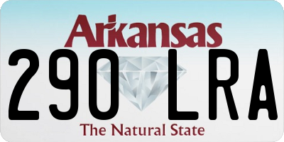 AR license plate 290LRA