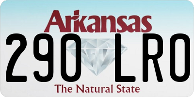 AR license plate 290LRO