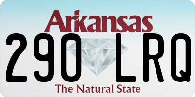 AR license plate 290LRQ